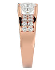 Inel Roqueford din Aur 14k cu Diamante Naturale Tăietură Princess de 2.21 ct din 14k Aur Roz - Castelo.ro