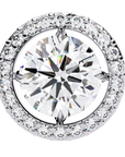 Cercei Stud Round Halo cu Diamante Create în Laborator de 0.92 ct din - Castelo.ro