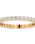 Inel Eternity cu Diamante Create în Laborator Tăietură Rotund Brilliant de 0.90 ct din 18k Aur Galben - Castelo.ro