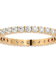 Inel Eternity din Aur 14k cu Diamante Naturale Tăietură Rotund Brilliant de 0.90 ct din 14k Aur Galben - Castelo.ro