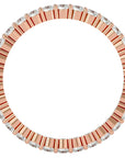 Inel Eternity din Aur 14k cu Diamante Naturale Tăietură Rotund Brilliant de 0.90 ct din 14k Aur Roz - Castelo.ro