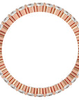 Inel Eternity cu Diamante Create în Laborator Tăietură Rotund Brilliant de 0.90 ct din 18k Aur Roz - Castelo.ro