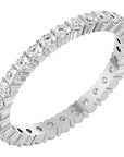 Inel Eternity din Aur 14k cu Diamante Create în Laborator Tăietură Rotund Brilliant de 0.90 ct din 14k Aur Alb - Castelo.ro