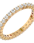 Inel Eternity din Aur 14k cu Diamante Naturale Tăietură Rotund Brilliant de 0.90 ct din 14k Aur Galben - Castelo.ro