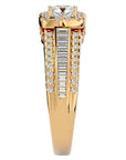 Inel Vintage Pavé din Aur 14k cu Diamante Create în Laborator de 1.07 ct din 14k Aur Galben - Castelo.ro