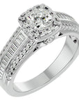 Inel Vintage Pavé cu Diamante Create în Laborator de 1.07 ct din Platina - Castelo.ro
