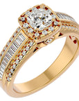 Inel Vintage Pavé cu Diamante Create în Laborator de 1.07 ct din 18k Aur Galben - Castelo.ro
