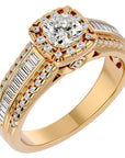 Inel Vintage Pavé din Aur 14k cu Diamante Create în Laborator de 1.07 ct din 14k Aur Galben - Castelo.ro