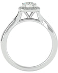 Inel de Logodnă Vintage Halo cu Diamante Create în Laborator de 0.87 ct din Platina - Castelo.ro