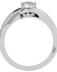 Inel de Logodnă din Aur 14k cu Diamante Create în Laborator Tăietură Rotund Brilliant de 0.74 ct din 14k Aur Alb - Castelo.ro