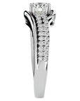 Inel de Logodnă din Aur 14k cu Diamante Naturale Tăietură Rotund Brilliant de 0.74 ct din 14k Aur Alb - Castelo.ro