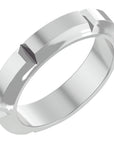 Verighetă Legacy din Aur 14k pentru Bărbați din 14k Aur Alb - Castelo.ro