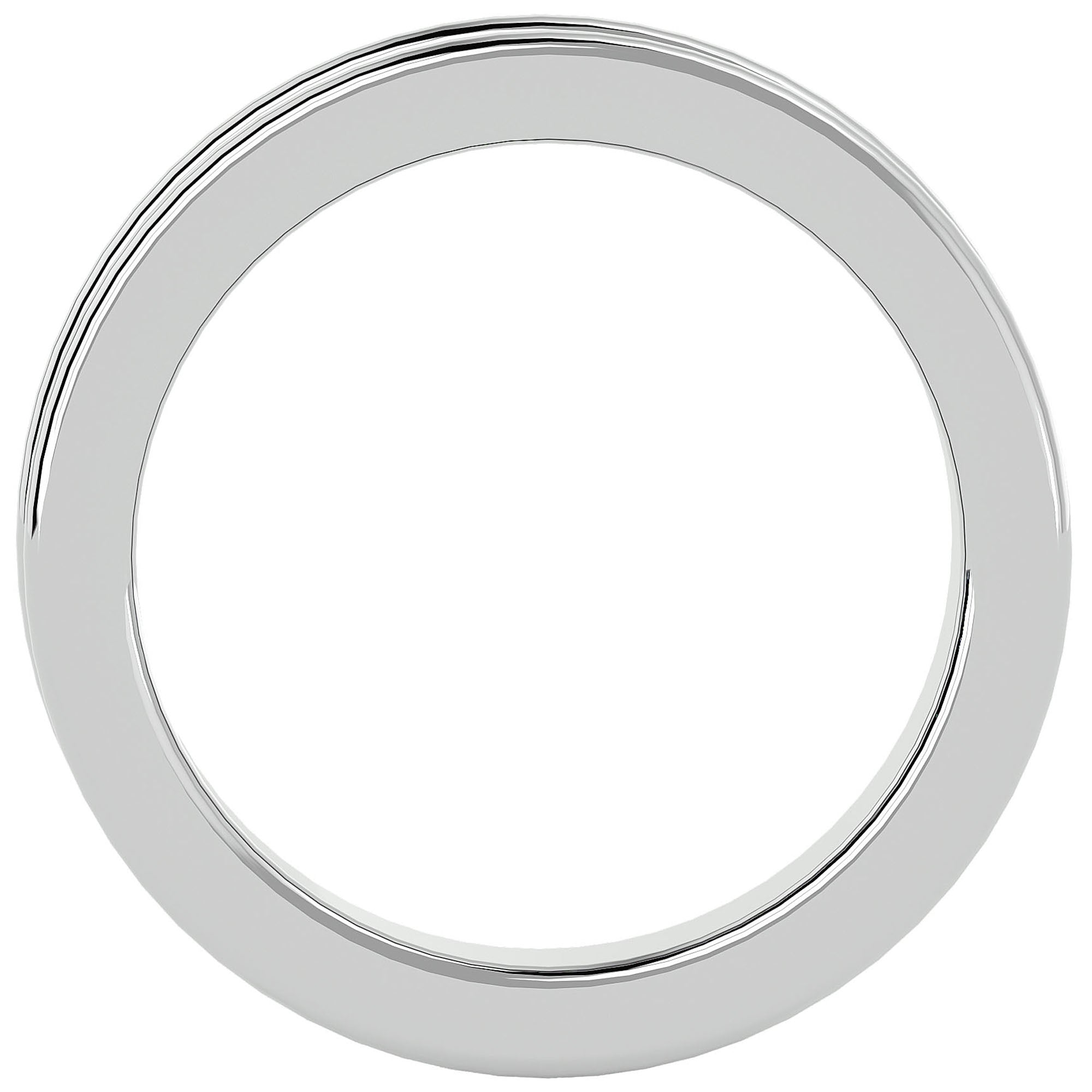 Verighetă pentru Bărbați cu Cifre Romane din Platina - Castelo.ro