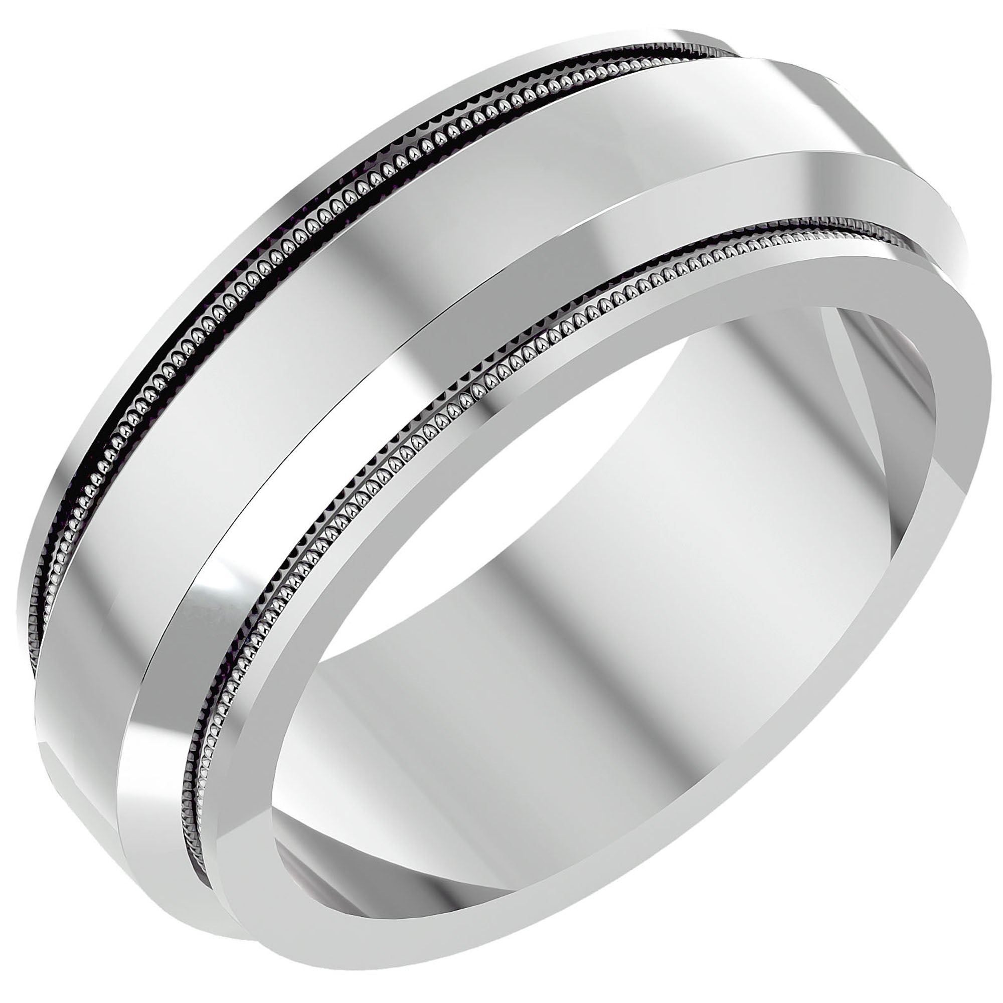 Verighetă Prestige din Aur 14k pentru Bărbați din 14k Aur Alb - Castelo.ro