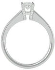 Inel de Logodnă Clasic din Aur 14k cu Diamant Natural Tăietură Princess de 0.39 ct din 14k Aur Alb - Castelo.ro