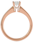 Inel de Logodnă Clasic din Aur 14k cu Diamant Natural Tăietură Princess de 0.39 ct din 14k Aur Roz - Castelo.ro