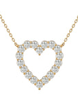 Lanț din Aur 14k cu Pandantiv Inimă Royal din Diamante Create în Laborator de 0.34 ct din 14K Aur Galben - Castelo.ro