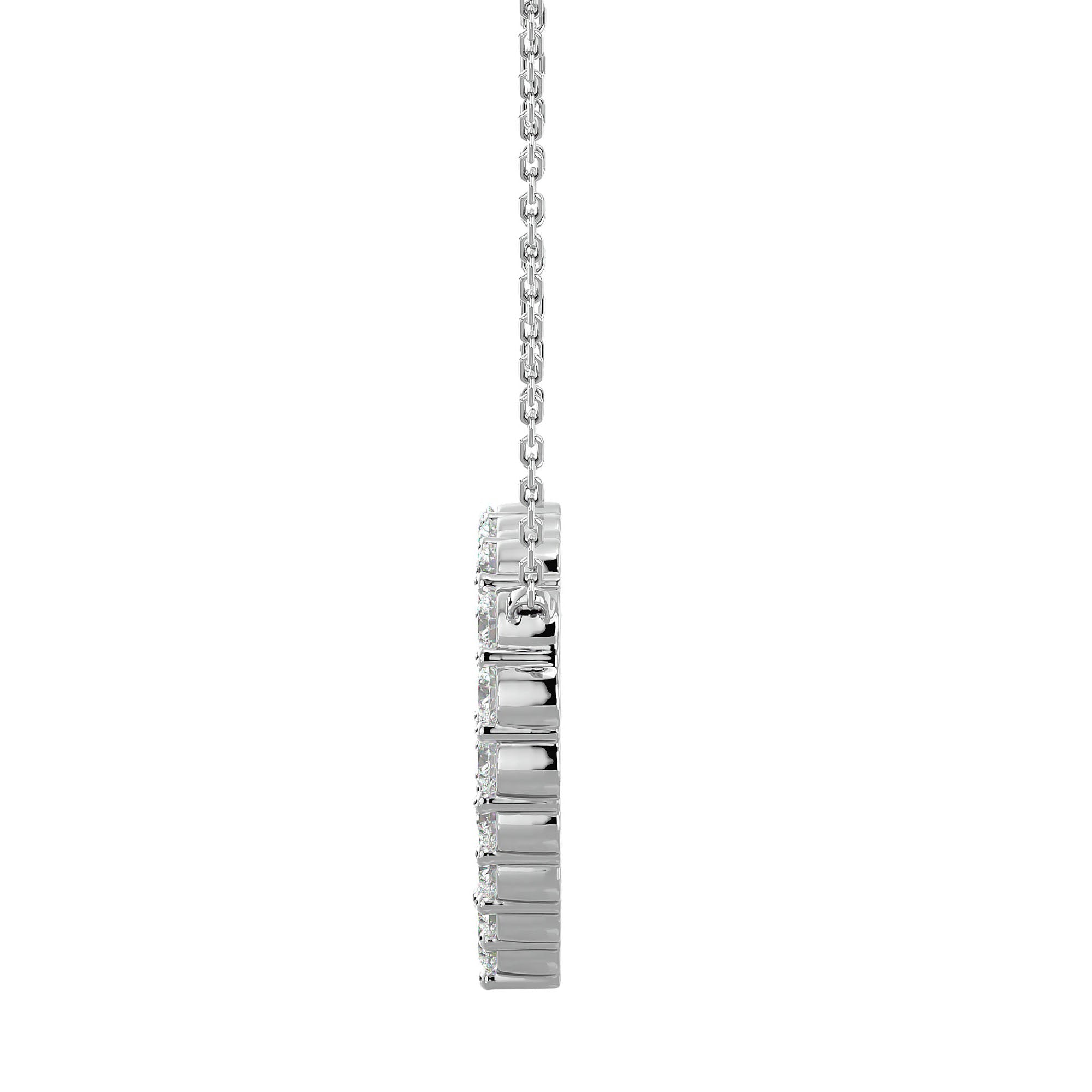 Lanț cu Pandantiv Inimă Royal din Diamante Create în Laborator de 0.34 ct din - Castelo.ro