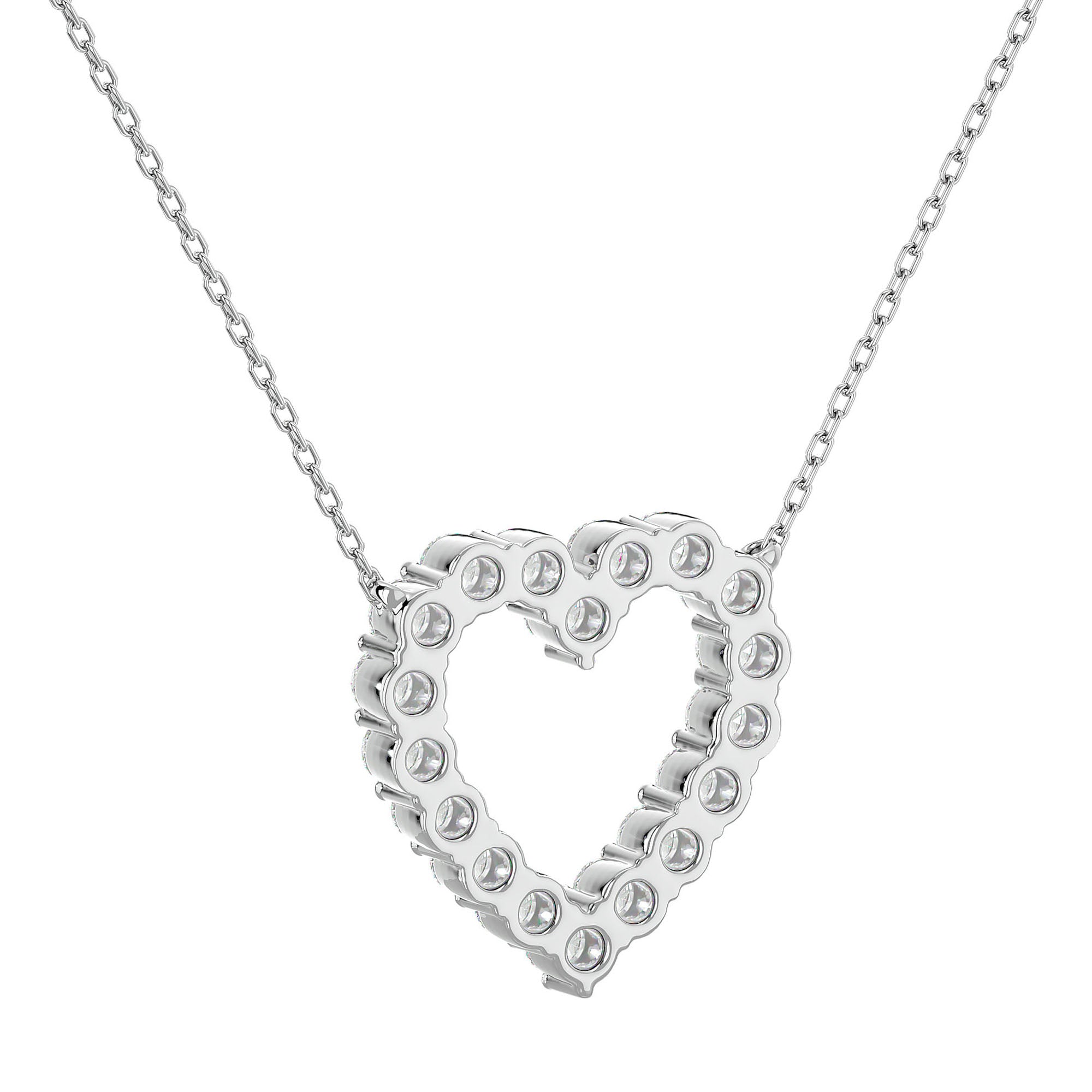 Lanț cu Pandantiv Inimă Royal din Diamante Naturale de 0.34 ct din - Castelo.ro