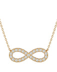Lanț cu Pandantiv Infinit Eternitate cu Diamante Create în Laborator de 0.39 ct din 18K Aur Galben - Castelo.ro