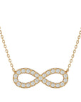 Lanț cu Pandantiv Infinit Eternitate din Aur 14k cu Diamante Create în Laborator de 0.39 ct din 14K Aur Galben - Castelo.ro