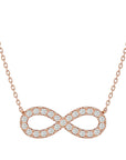 Lanț din Aur 14k cu Pandantiv Infinit Eternitate cu Diamante Naturale de 0.39 ct din 14K Aur Roz - Castelo.ro