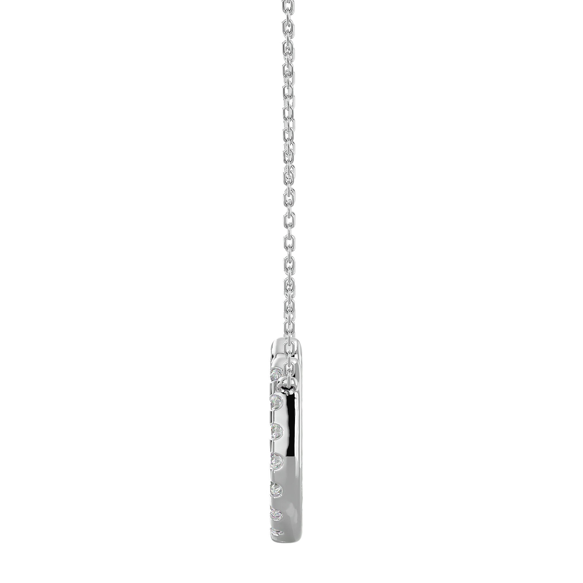 Lanț cu Pandantiv Lucky Horseshoe cu Diamante Naturale de 0.26 ct din - Castelo.ro