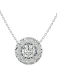 Lanț cu Pandantiv Rotund Brilliant, Diamante Naturale de 1.88 ct din - Castelo.ro