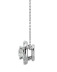 Lanț cu Pandantiv Rotund Brilliant, Moissanite de 1.88 ct din - Castelo.ro