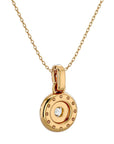 Lanț din Aur 14k cu Pandantiv Rotund Brilliant Halo, Diamante Naturale de 2.34 ct din 14K Aur Galben - Castelo.ro