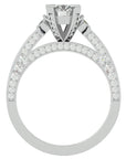 Inel de Logodnă din Aur 14k cu Moissanite Rotund Brilliant de 0.39 ct din 14k Aur Alb - Castelo.ro