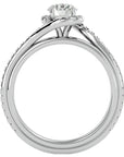 Inel de Logodnă cu Moissanite Rotund Brilliant de 0.83 ct din Platina - Castelo.ro