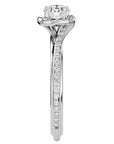 Inel de Logodnă cu Moissanite Rotund Brilliant de 0.83 ct din Platina - Castelo.ro