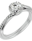 Inel de Logodnă cu Moissanite Rotund Brilliant de 0.83 ct din Platina - Castelo.ro