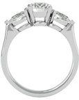 Inel de Logodnă cu Trei Diamante Create în Laborator de 1.89 ct din Platina - Castelo.ro