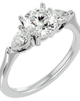 Inel de Logodnă cu Trei Diamante Create în Laborator de 1.73 ct din Platina - Castelo.ro