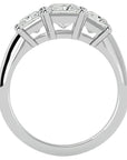 Inel de Logodnă Trei Diamante Create în Laborator Tăietură Princess de 2.18 ct din Platina - Castelo.ro