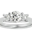 Inel de Logodnă Cu Trei Moissanite de 1.39 ct din Platina - Castelo.ro