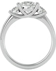 Inel de Logodnă Cu Trei Moissanite de 1.39 ct din Platina - Castelo.ro