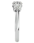 Inel de Logodnă Cu Trei Moissanite de 1.39 ct din Platina - Castelo.ro