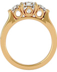 Inel de Logodnă Charlotte din Aur 14k Cu Trei Diamante Create în Laborator de 1.88 ct din 14k Aur Galben - Castelo.ro