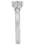 Inel de Logodnă Charlotte din Aur 14k Cu Trei Diamante Create în Laborator de 1.88 ct din 14k Aur Alb - Castelo.ro
