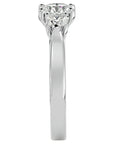 Inel de Logodnă Charlotte Cu Trei Moissanite de 1.88 ct din Platina - Castelo.ro