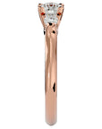 Inel de Logodnă Céline Trei Diamante Naturale de 0.93 ct din 18k Aur Roz - Castelo.ro
