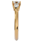 Inel de Logodnă Donatella din Aur 14k cu Trei Diamante Create în Laborator de 0.79 ct din 14k Aur Galben - Castelo.ro