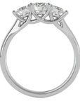 Inel de Logodnă Vivienne Trei Diamante Naturale de 0.94 ct din Platina - Castelo.ro