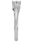 Inel de Logodnă Vivienne Trei Diamante Naturale de 0.94 ct din Platina - Castelo.ro