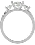 Inel Trei Diamante Naturale Montate Unic de 0.88 ct din Platina - Castelo.ro