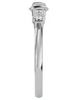 Inel Trei Diamante Naturale Montate Unic de 0.88 ct din Platina - Castelo.ro
