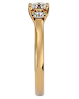 Inel de Logodnă Clasic cu Trei Diamante Naturale de 0.82 ct din 18k Aur Galben - Castelo.ro